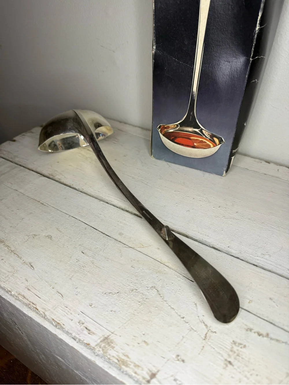 Vintage 1983 Leonard Silver MFG Towle Co. Silverplated Punch Or Soup Ladle #689